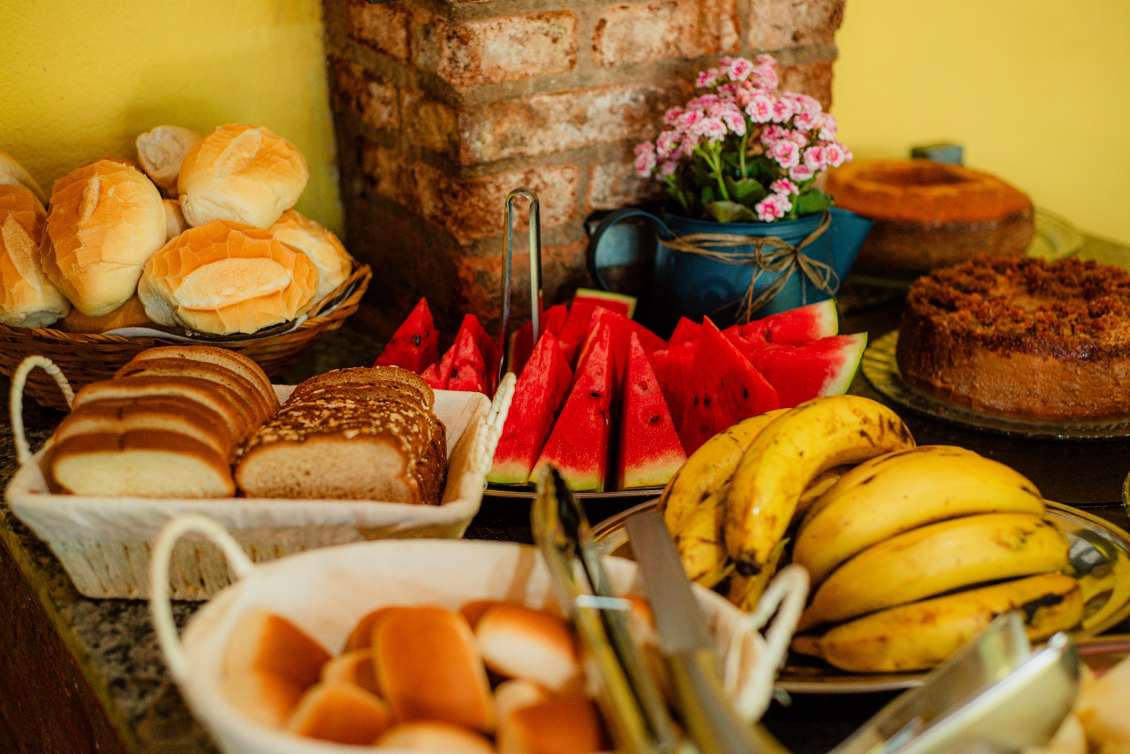 Foto do cafe da manhã oferecido